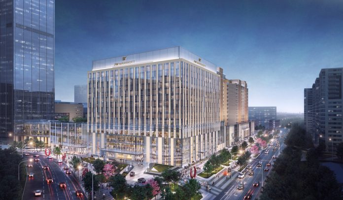 JW万豪北京东直门酒店外观设计图